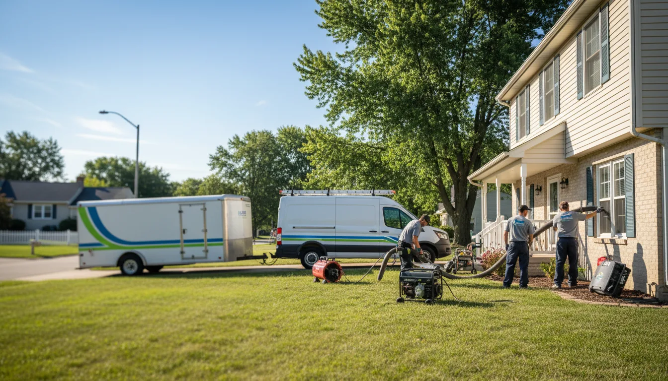 Flooded Basement Restoration And Cleanup With Repair in Tallula, IL near me